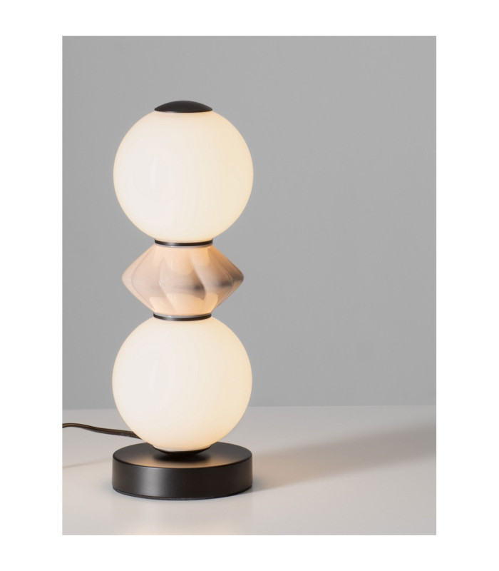Pallina Globe Table Lamp Mocha Matt Black Touch Dimmable LED 12W 720lm 3000K-5