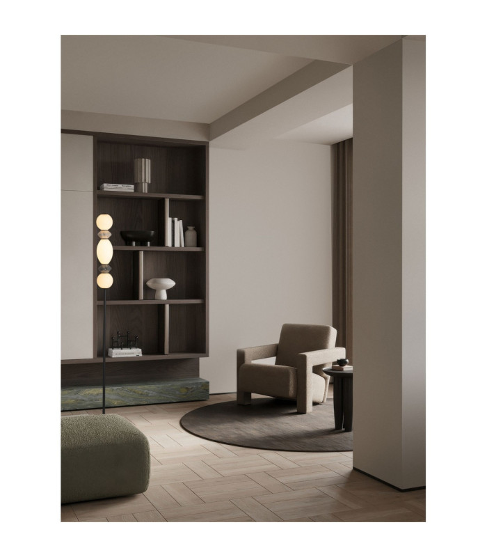 Pallina Floor Lamp Dark Grey Light Grey Matt Black Dimmable LED 16W 960lm 3000K-2