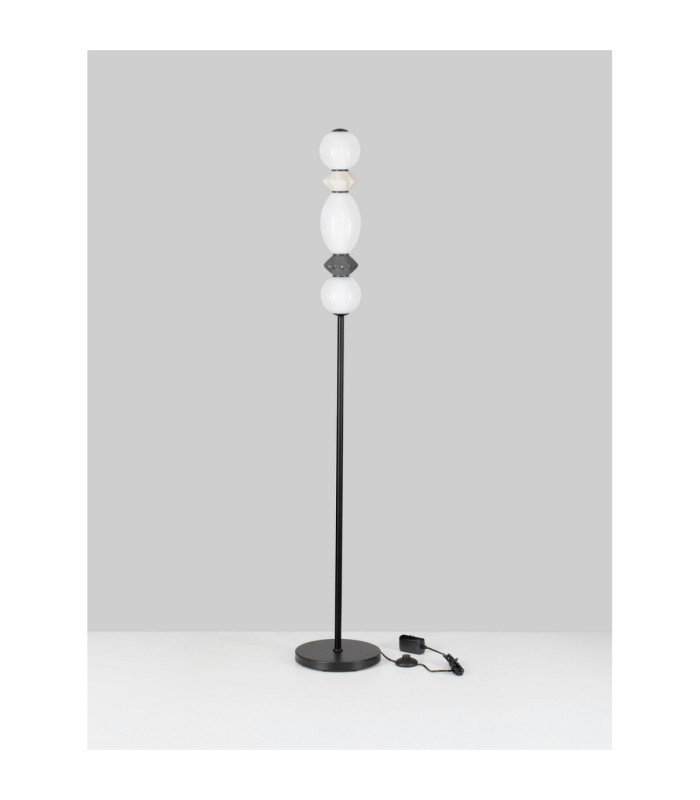 Pallina Floor Lamp Dark Grey Light Grey Matt Black Dimmable LED 16W 960lm 3000K-3