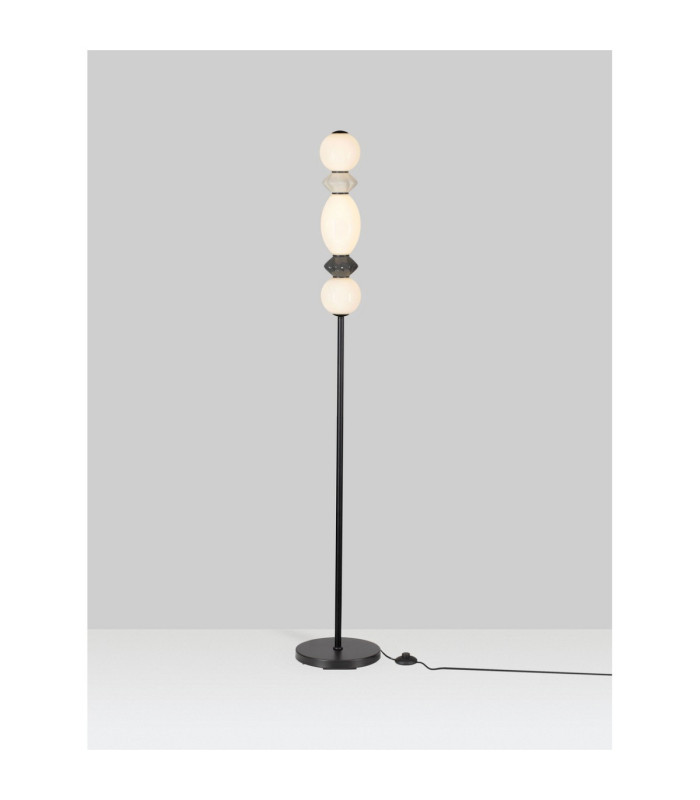 Pallina Floor Lamp Dark Grey Light Grey Matt Black Dimmable LED 16W 960lm 3000K-4