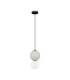 Noesis Globe Pendant Ceiling Light  Grey Matt Black LED 6W 360lm 3000K-1
