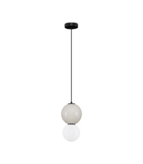 Noesis Globe Pendant Ceiling Light  Grey Matt Black LED 6W 360lm 3000K-1