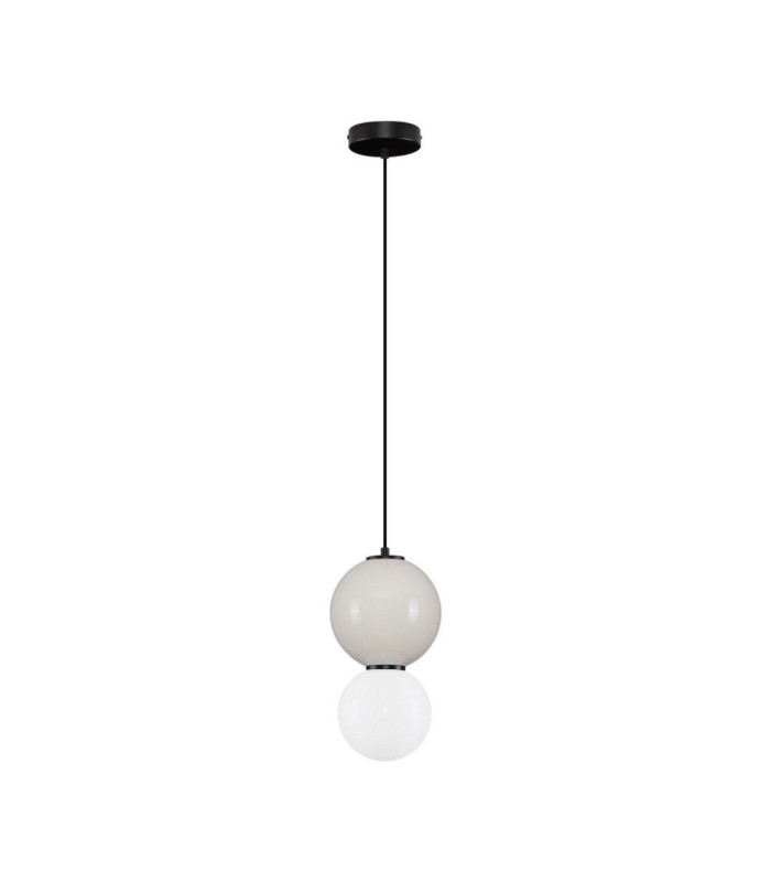 Noesis Globe Pendant Ceiling Light  Grey Matt Black LED 6W 360lm 3000K-1