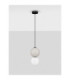Noesis Globe Pendant Ceiling Light  Grey Matt Black LED 6W 360lm 3000K-3