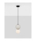 Noesis Globe Pendant Ceiling Light  Grey Matt Black LED 6W 360lm 3000K-4