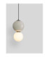 Noesis Globe Pendant Ceiling Light  Grey Matt Black LED 6W 360lm 3000K-5