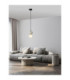 Noesis Slim Pendant Ceiling Light  Grey Matt Black LED 4W 240lm 3000K-2