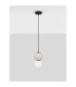 Noesis Slim Pendant Ceiling Light  Grey Matt Black LED 4W 240lm 3000K-3