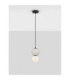 Noesis Slim Pendant Ceiling Light  Grey Matt Black LED 4W 240lm 3000K-4