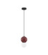 Noesis Slim Pendant Ceiling Light Bordeaux Matt Black LED 4W 240lm 3000K-1