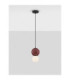 Noesis Slim Pendant Ceiling Light Bordeaux Matt Black LED 4W 240lm 3000K-4