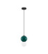 Noesis Slim Pendant Ceiling Light Green Matt Black LED 4W 240lm 3000K-1