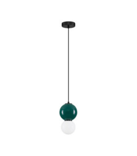 Noesis Slim Pendant Ceiling Light Green Matt Black LED 4W 240lm 3000K-1