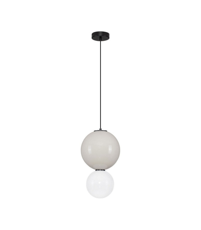 Noesis Globe Pendant Ceiling Light  Grey Matt Black LED 7W 420lm 3000K-1