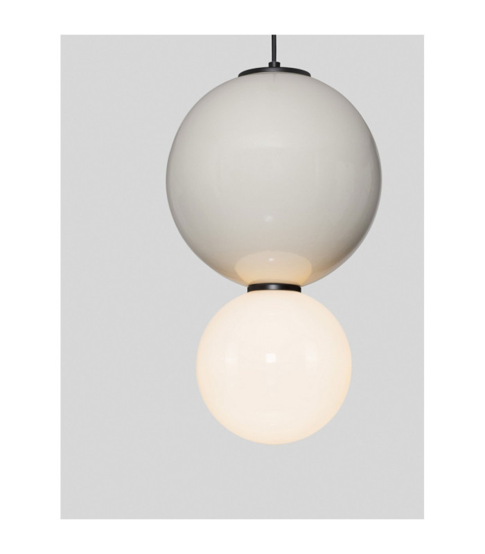 Noesis Globe Pendant Ceiling Light  Grey Matt Black LED 7W 420lm 3000K-2