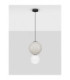 Noesis Globe Pendant Ceiling Light  Grey Matt Black LED 7W 420lm 3000K-3