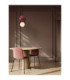Noesis Globe Pendant Ceiling Light Bordeaux Matt Black LED 7W 420lm 3000K-2