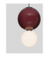 Noesis Globe Pendant Ceiling Light Bordeaux Matt Black LED 7W 420lm 3000K-5