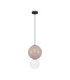 Noesis Globe Pendant Ceiling Light Mocha Matt Black LED 7W 420lm 3000K-1