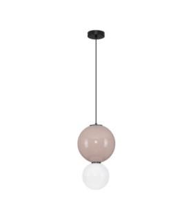 Noesis Globe Pendant Ceiling Light Mocha Matt Black LED 7W 420lm 3000K-1