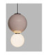 Noesis Globe Pendant Ceiling Light Mocha Matt Black LED 7W 420lm 3000K-5