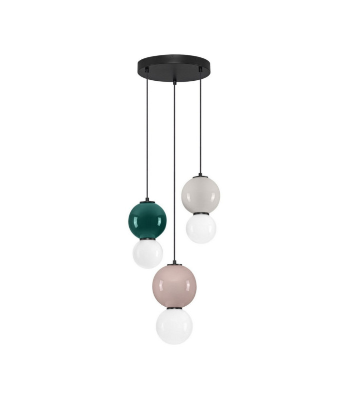 Noesis Cluster Pendant Ceiling Light Green Mocha Light Grey LED 14W 840lm 3000K-1