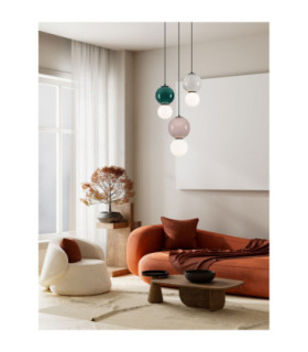 Noesis Cluster Pendant Ceiling Light Green Mocha Light Grey LED 14W 840lm 3000K-2