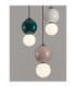 Noesis Cluster Pendant Ceiling Light Green Mocha Light Grey LED 14W 840lm 3000K-5