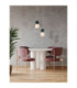 Clio Short Slim Pendant Ceiling Light Green Matt White E14 1x5W-2