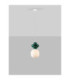Clio Short Slim Pendant Ceiling Light Green Matt White E14 1x5W-4