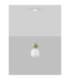 Clio Short Slim Pendant Ceiling Light Green Matt White E14 1x5W-3
