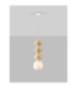 Clio Tall Slim Pendant Ceiling Light Yellow Matt White E14 1x5W-4