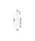 Clio Tall Slim Pendant Ceiling Light Yellow Matt White E14 1x5W-6