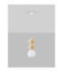 Clio Slim Pendant Ceiling Light Yellow Matt White E14 1x5W-3