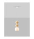 Clio Slim Pendant Ceiling Light Yellow Matt White E14 1x5W-4