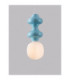 Clio Slim Pendant Ceiling Light Blue Matt White E14 1x5W-5