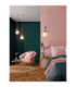 Clio Slim Pendant Ceiling Light Pink Matt White E14 1x5W-5