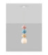 Clio Slim Pendant Ceiling Light Pink Blue Yellow Matt White E14 1x5W-4