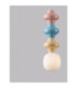 Clio Slim Pendant Ceiling Light Pink Blue Yellow Matt White E14 1x5W-5