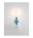 Clio Globe Wall Lights Blue Matt White E14 1x5W-5