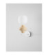 Clio Globe Wall Lights Yellow Matt White E14 1x5W-3