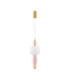 Obrie Slim Pendant Ceiling Light Glossy Brushed Gold Orange Pink LED 12W 794lm 3000K-1