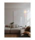 Obrie Slim Pendant Ceiling Light Glossy Brushed Gold Orange Pink LED 12W 794lm 3000K-2