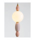 Obrie Slim Pendant Ceiling Light Glossy Brushed Gold Orange Pink LED 12W 794lm 3000K-5