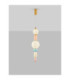 Obrie Slim Pendant Ceiling Light Glossy Brushed Gold Orange Blue Cream Pink LED 23W 1423lm 3000K-4