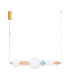 Obrie Bar Pendant Ceiling Light Glossy Brushed Gold Pink Blue Orange Triac Dimmable LED 28W 1680lm 3000K-1