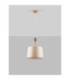 Damo Cylindrical Pendant Ceiling Light Antique Brass Soft Orange Brown E27 1x12W-3