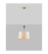 Damo Cylindrical Pendant Ceiling Light Antique Brass Soft Orange Brown E27 1x12W-4