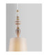 Damo Cylindrical Pendant Ceiling Light Soft Orange Brown E27 1x12W-5