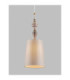 Damo Cylindrical Pendant Ceiling Light Soft Orange Brown E27 1x12W-6